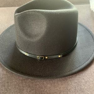 Panama hat belt buckle wool fedora